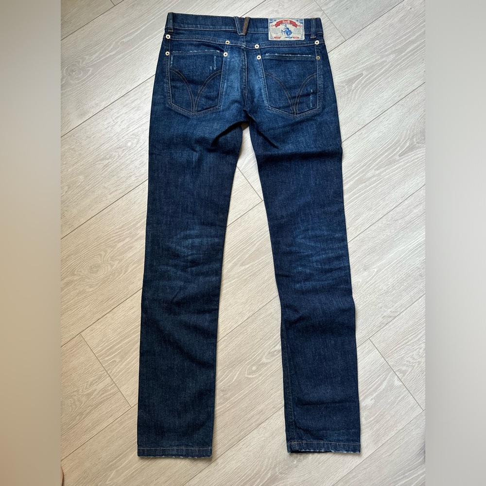 Dolce & Gabbana Indigo Dark Wash Faded Effect Denim T… - Gem